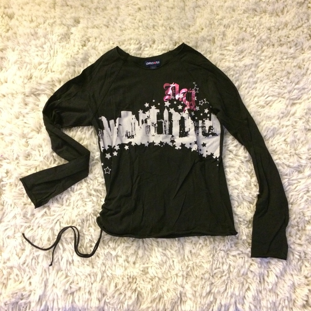 Urban Skyline Streetwear Sparkly Metallic Shirt